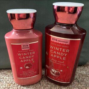 Bath and Body Works 25th Anniversary "Winter Candy Apple" Set - New